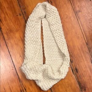 Cozy Cream Knit Infinity Scarf